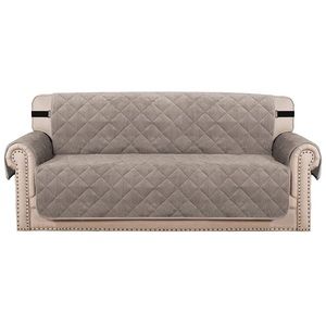 XL Quilted Thick Velvet Plush Couch Cover